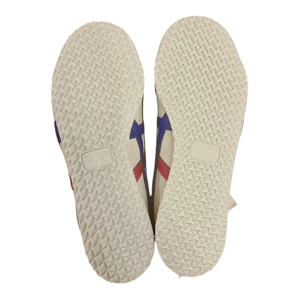 AUTHENTIC Onitsuka Tiger MEXICO 66 2018 D507L-0152 White Blue Gold - Women's 7 - Picture 4 of 7